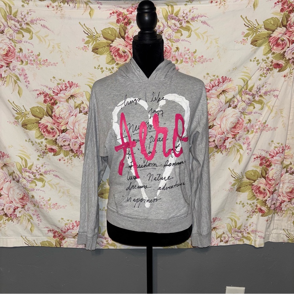 Aeropostale Light Gray Hoodie. Size M.
